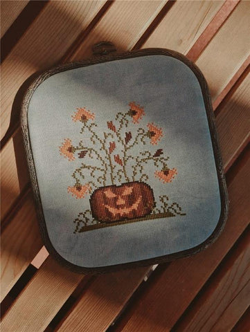 Spooky Pumpkin - Cute Embroidery by Kate