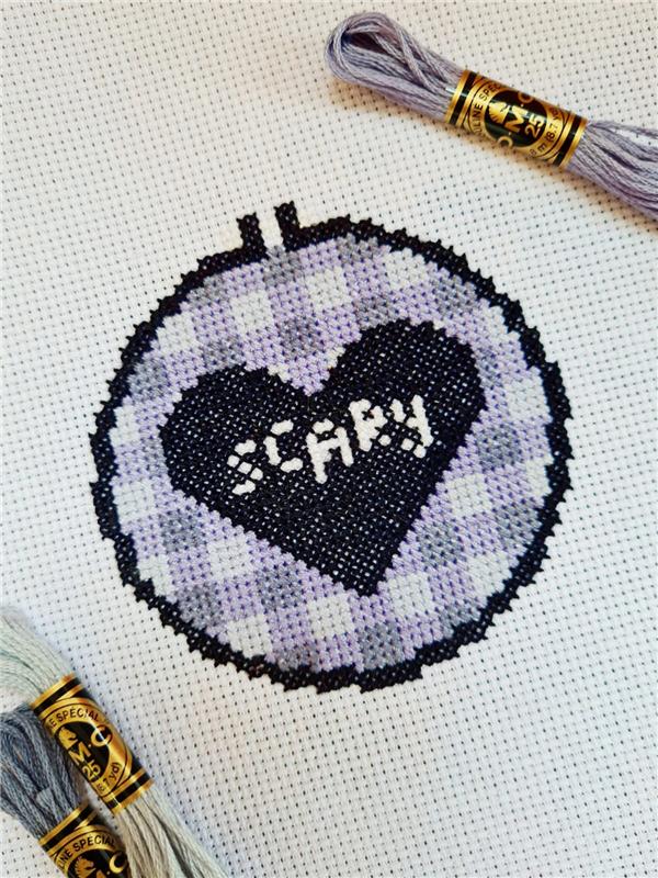 Halloween Hoop - Cute Embroidery by Kate