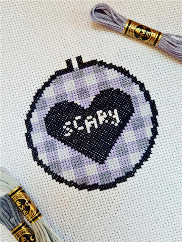 Halloween Hoop - Cute Embroidery by Kate