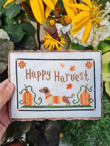 Happy Harvest - Cute Embroidery by Kate
