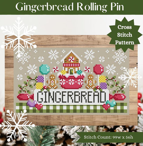 Gingerbread Rolling Pin - Shannon Christine Designs