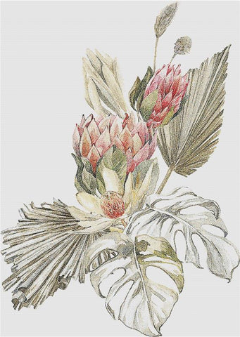 African Floral Bouquet - X Squared Cross Stitch