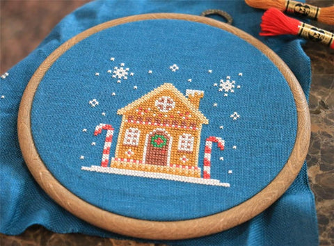 Gingerbread House - Cute Embroidery by Kate