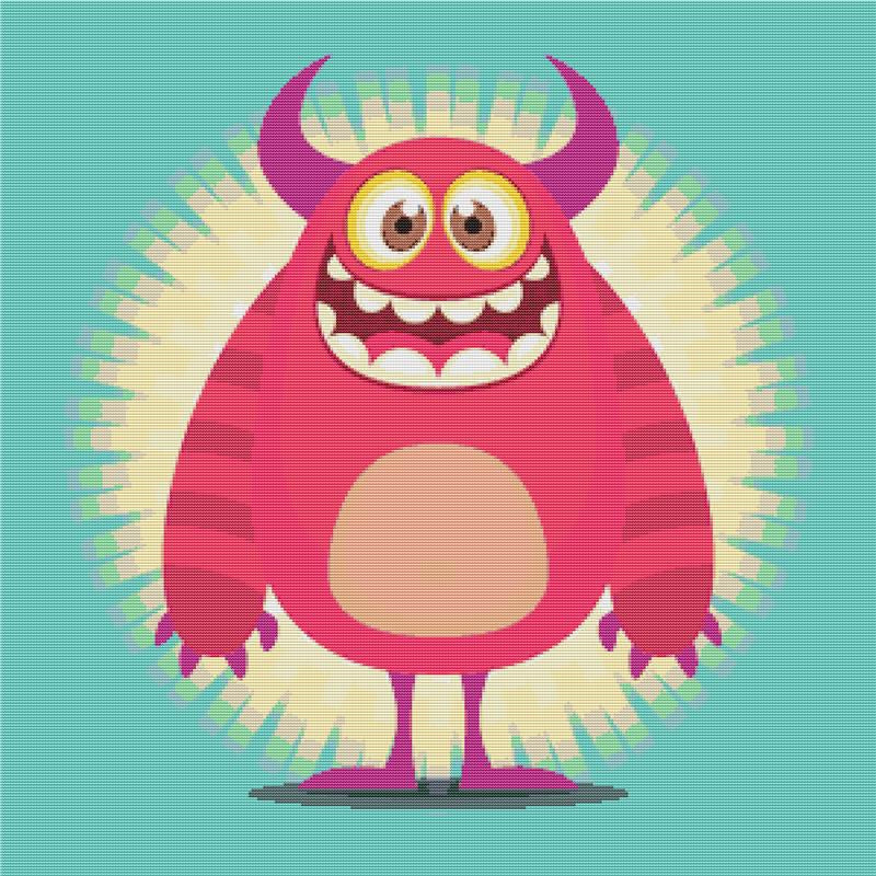 Cute Cartoon Troll - X Squared Cross Stitch
