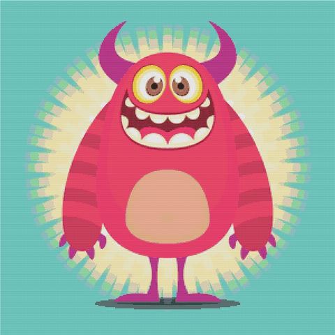 Cute Cartoon Troll - X Squared Cross Stitch