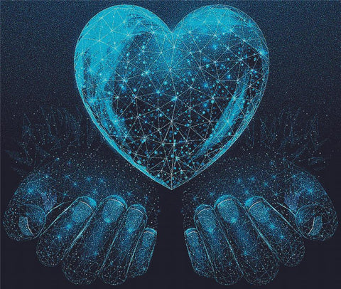 Hands Holding A Heart - X Squared Cross Stitch