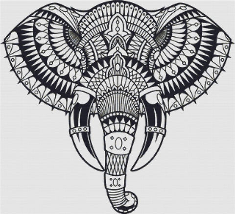Elephant Mandala - X Squared Cross Stitch