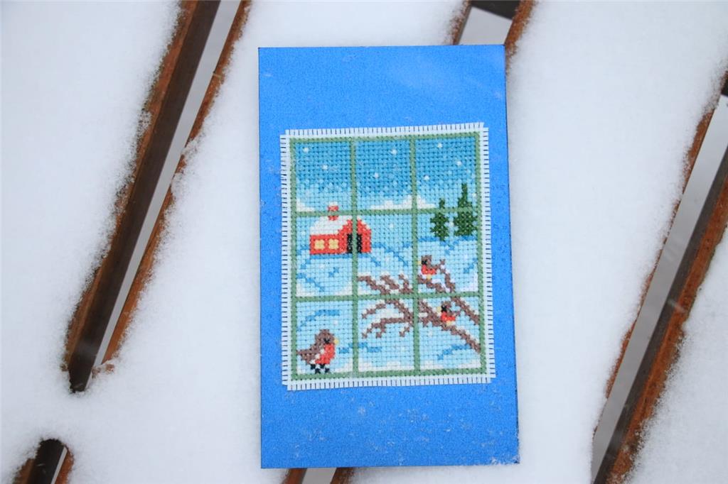 Winter Window - Cute Embroidery by Kate