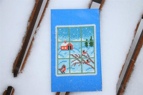 Winter Window - Cute Embroidery by Kate