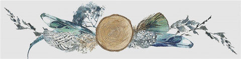 Autumn Feather Arrangement - X Squared Cross Stitch
