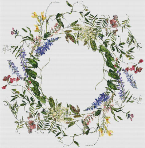 Midsummer Wreath - X Squared Cross Stitch