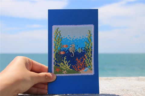 Seahorse - Cute Embroidery by Kate