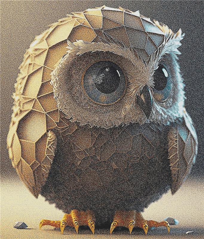 Adorable Baby Owl - X Squared Cross Stitch
