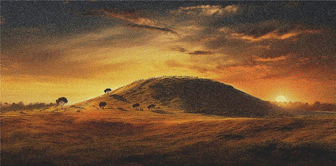 Sunset Behind A Hill - X Squared Cross Stitch