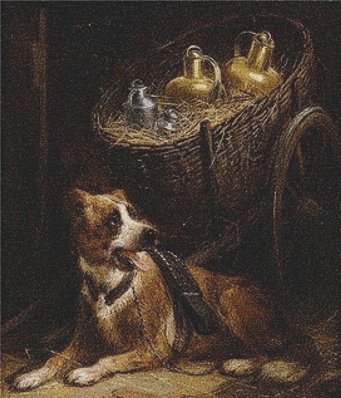 Carriage Dog At Rest - X Squared Cross Stitch