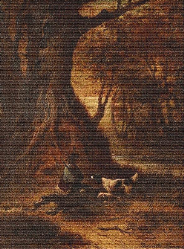 The Young Gamekeeper - X Squared Cross Stitch