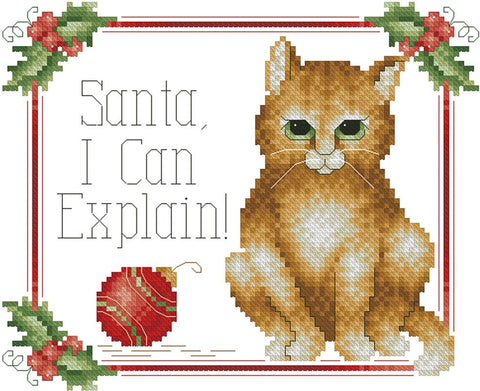 Santa I Can Explain - Kitty & Me Designs