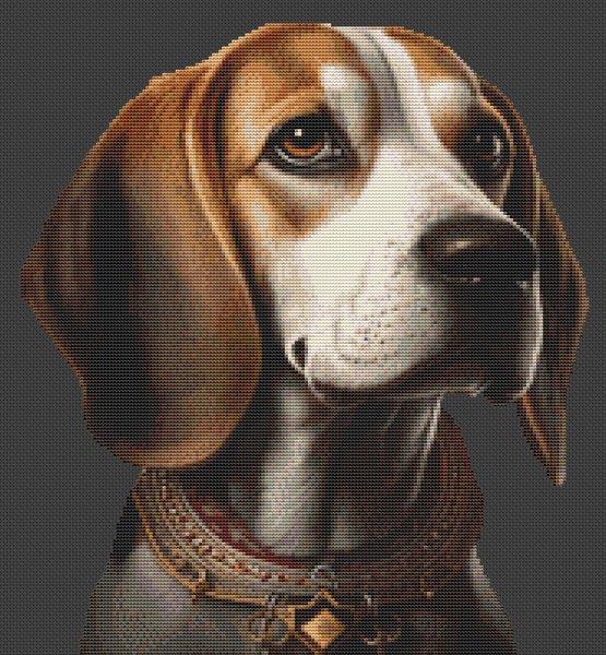 Beagle 3 - White Willow Stitching