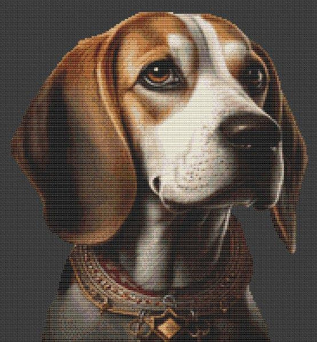 Beagle 3 - White Willow Stitching