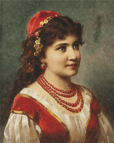 Portrait Of A Turkish Girl - X Squared Cross Stitch