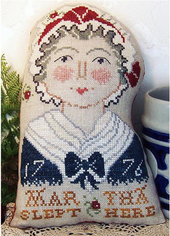 Martha Washington Pillow - Miss Prim Cross Stitch