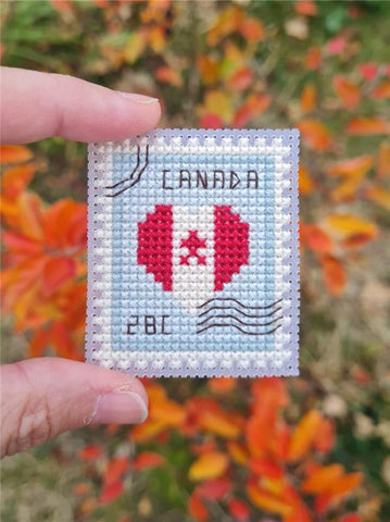 Canada Postage Stamp - Cute Embroidery by Kate