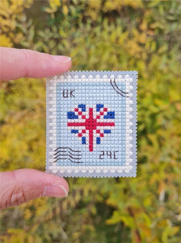 UK Postage Stamp - Cute Embroidery by Kate