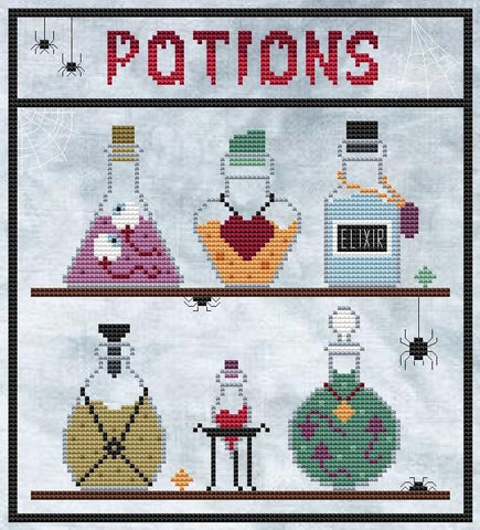 Potions - Cute Embroidery by Kate
