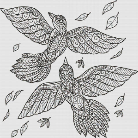 Two Birds - X Squared Cross Stitch