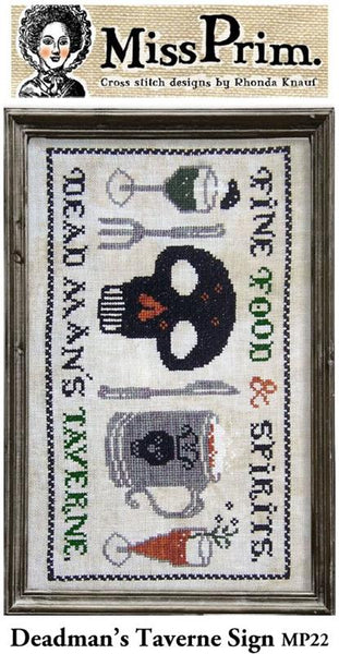 Deadman's Taverne Sign - Miss Prim Cross Stitch