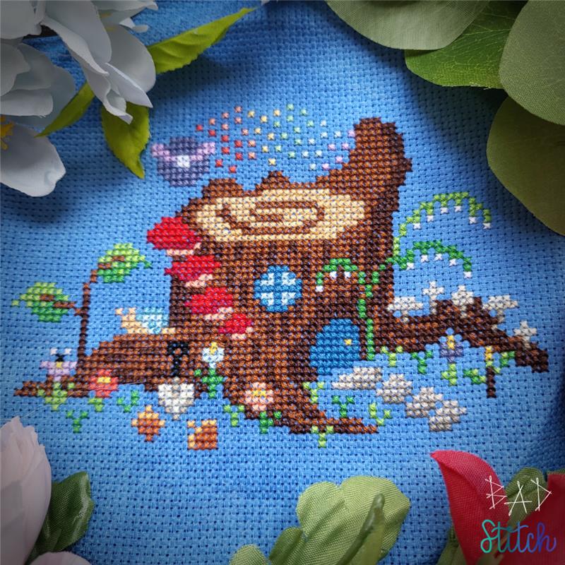 Cottage In The Woods - BAD Stitch