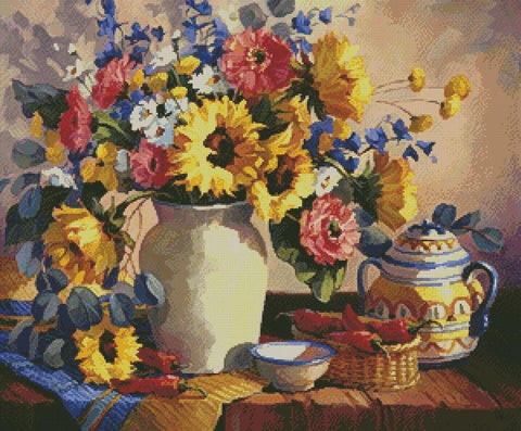 Sunshine In A Vase - Artecy Cross Stitch