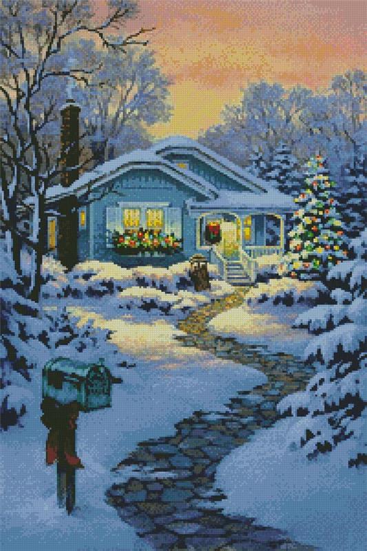 Christmastime Cottage - Artecy Cross Stitch