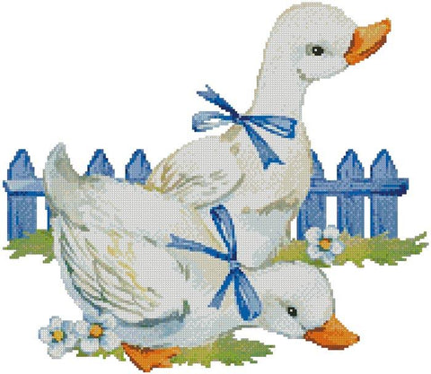 Ducks With Bows - Artecy Cross Stitch