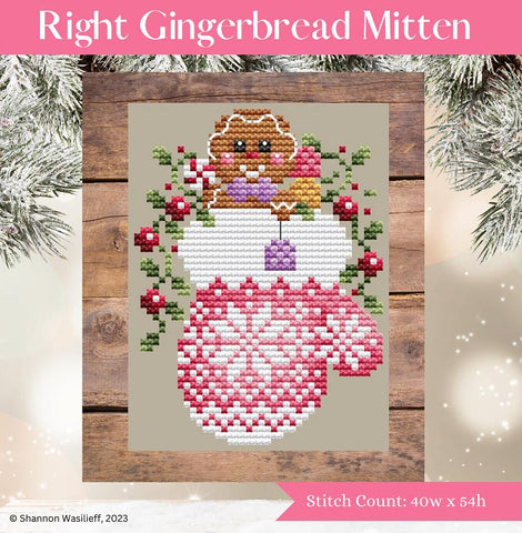 Right Gingerbread Mitten - Shannon Christine Designs