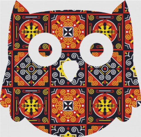 Azulejos Owl - X Squared Cross Stitch