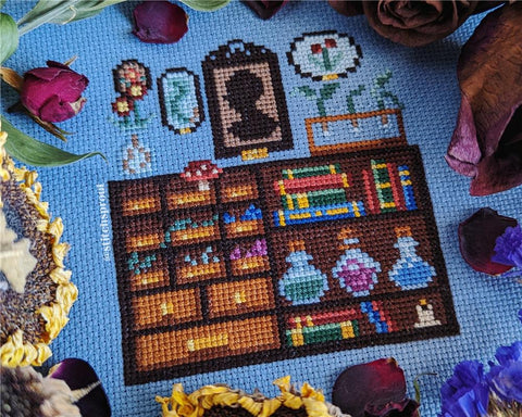 Cabinet Of Curiosities - StitchSprout Cross Stitch