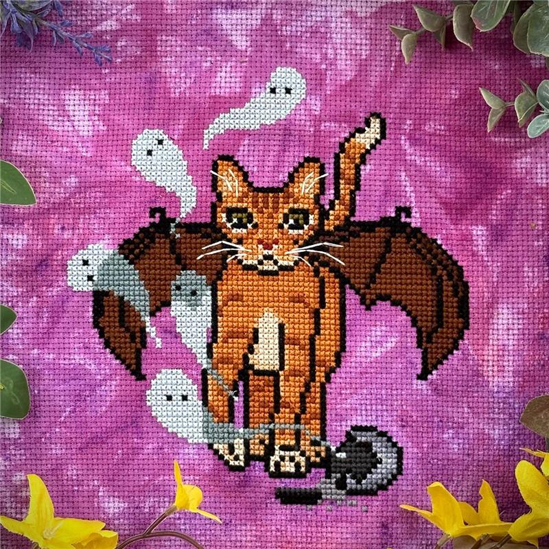 Mischievous Catgoyle - The Stitch Crypt