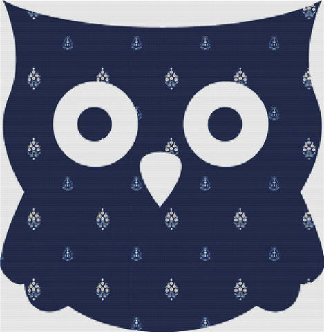 Batik Owl II - X Squared Cross Stitch