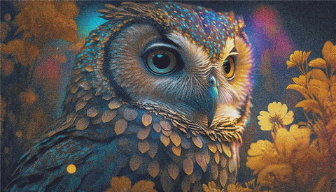 Colourful Owl - X Squared Cross Stitch