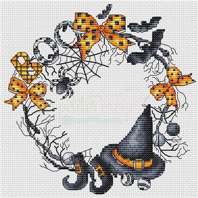 Halloween Wreath - Les Petites Croix De Lucie