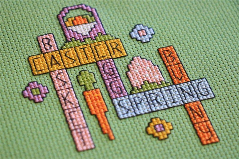 Easter Crossword - Cute Embroidery by Kate