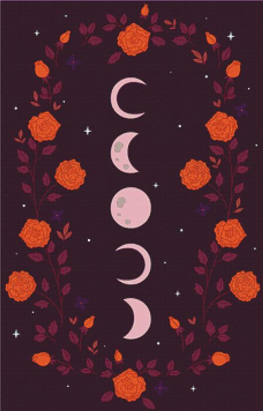 Moon Phases - X Squared Cross Stitch
