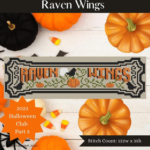 2023 Halloween Club 3: Raven Wings - Shannon Christine Designs
