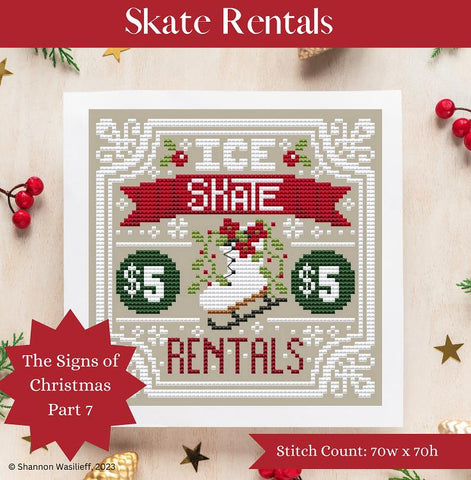 2023 Signs Of Christmas: Skate Rentals - Shannon Christine Designs