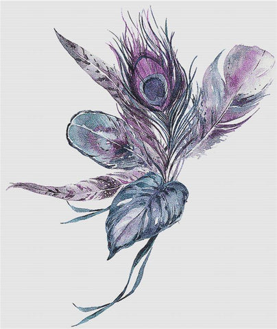 Tropical Indigo Arrangement - X Squared Cross Stitch