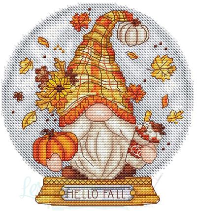 Snow Globe Fall Gnome - Les Petites Croix De Lucie