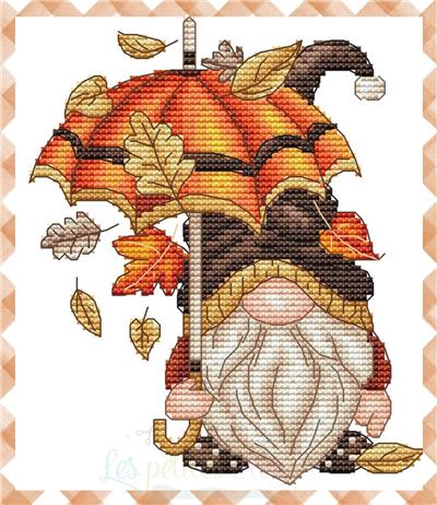 Autumn Gnome Umbrella - Les Petites Croix De Lucie