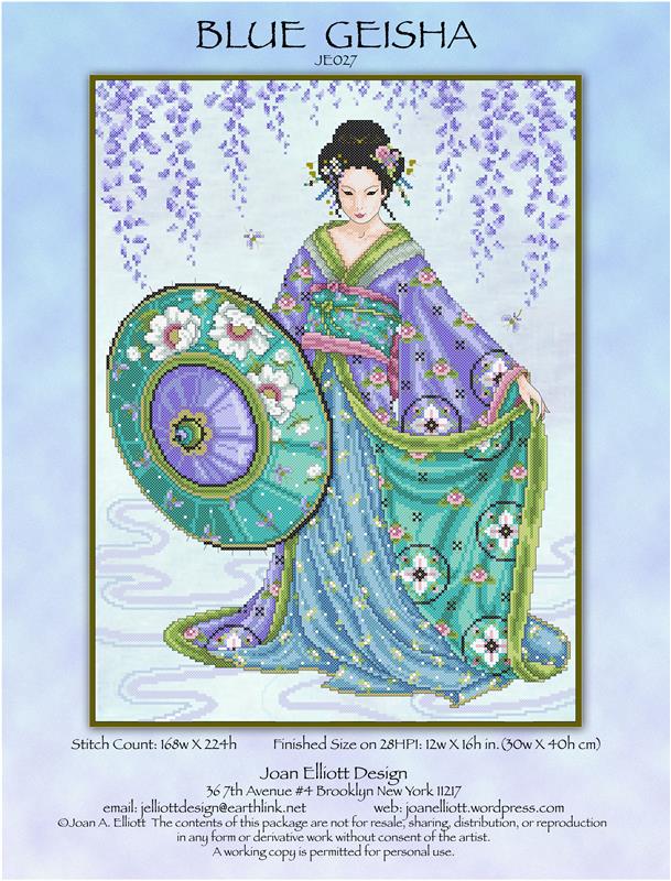 Blue Geisha - Joan Elliott Designs