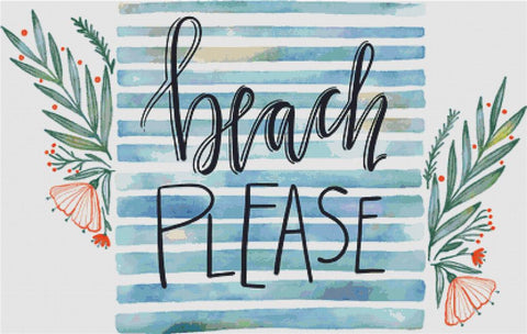 Beach Please - X Squared Cross Stitch